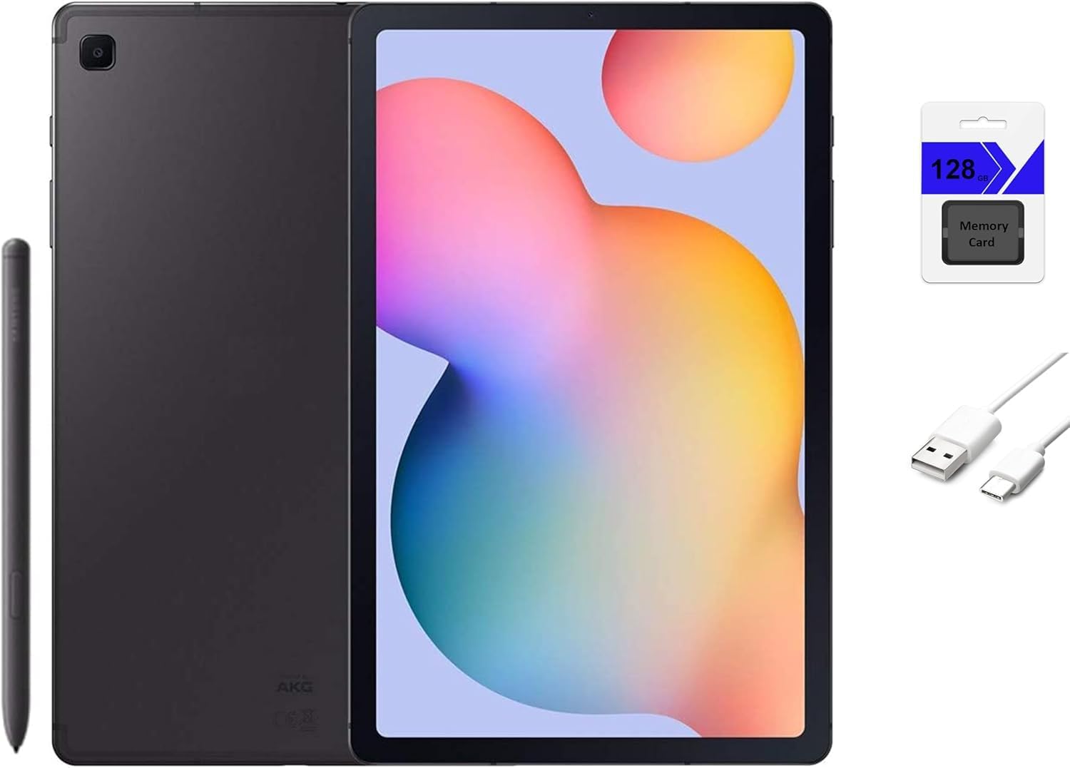 Samsung Galaxy Tab S6 Lite 10.4'' (2000x1200) WiFi Tablet Bundle, 4GB RAM, 64GB Storage, Bluetooth, Android 10, S Pen, Tablet Cover