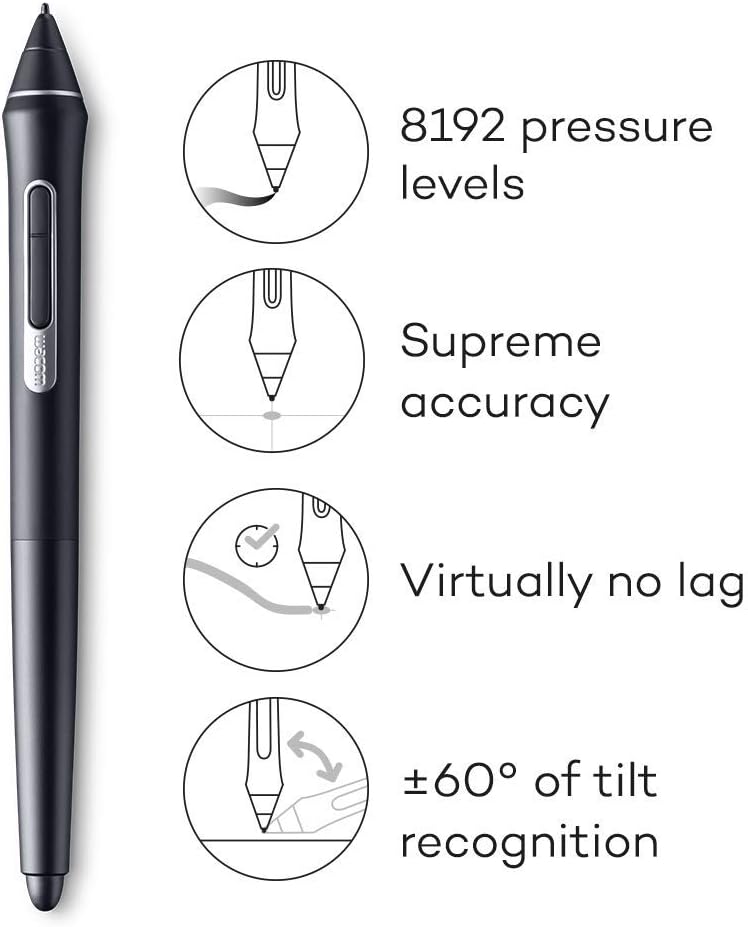 Wacom DTK1660K0A Cintiq 16 Drawing Tablet with Screen (Renewed)