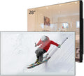 Soulaca 28 inches Smart Mirror 4K UHD TV IPX6 Waterproof for Bathroom Goo-Gle System WiFi Bluetooth Voice Control ATSC DTV Television Luxury Hotel Spa Salon Advertising