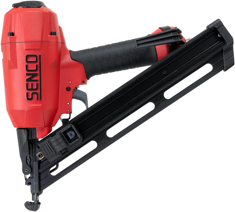 SENCO Pneumatic 4 Piece Finish Kit Includes 3 Air Powered Tools for Finish & Trim Projects: 15 GA finish nailer, 18 GA brad nailer, 18 GA stapler, and storage bag (10S0001N)
