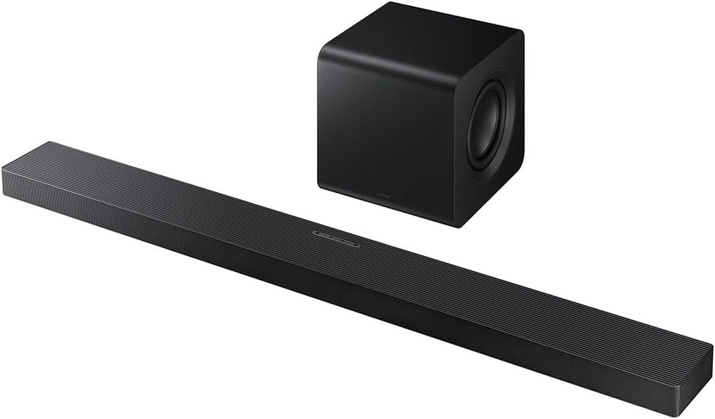 SAMSUNG QN55S85FAFXZA 55 Inch OLED HDR 4K Smart TV with a HW-QS700F 3.1.2 Ch Dolby Atmos Soundbar and Subwoofer (2025)