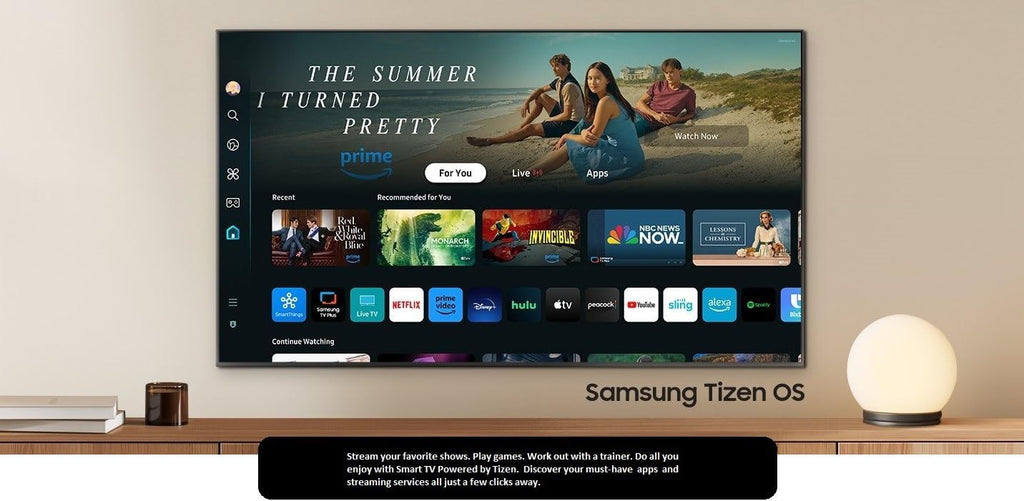 Samsung 55-Inch Class DU8000 Series LED Cristal 4K UHD (2024) Smart Tizen TV AirSlim, HDR10+, Motion Xcelerator, Gaming Hub,Compatible with Alexa & Google Assistant UN55DU8000BXZA (Renewed)