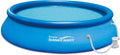 Summer Waves 15ft x 36in Quick Set Inflatable Outdoor Above Ground Round Swimming Pool with Filter Pump, (Air Pump not Included)