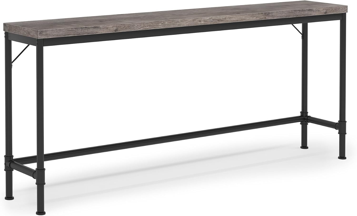 Tribesigns 70.9 Inch Extra Long Console Table for Entryway, Narrow Long Sofa Table Behind Couch, Rustic Grey Hallway Table Industrial Height Bar Table for Living Room