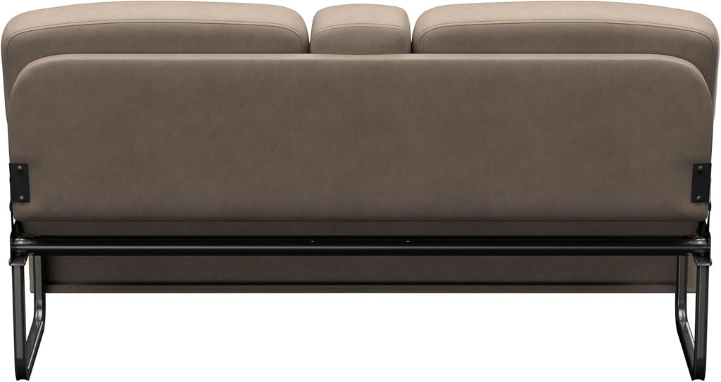 Thomas Payne Signature 62' Driftwood RV Jackknife Sleeper Sofa with Matching Kickboard, Easy Transition, High-Density Foam Cushioning, Fold-Down Center, Dual Cupholders - 2024044390