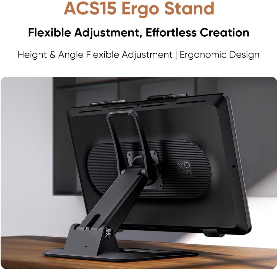XPPen ACS15 Adjustable Drawing Tablet Stand Monitor,Adjustable VESA Mount Desk Stand for Artist Pro 19 Gen2