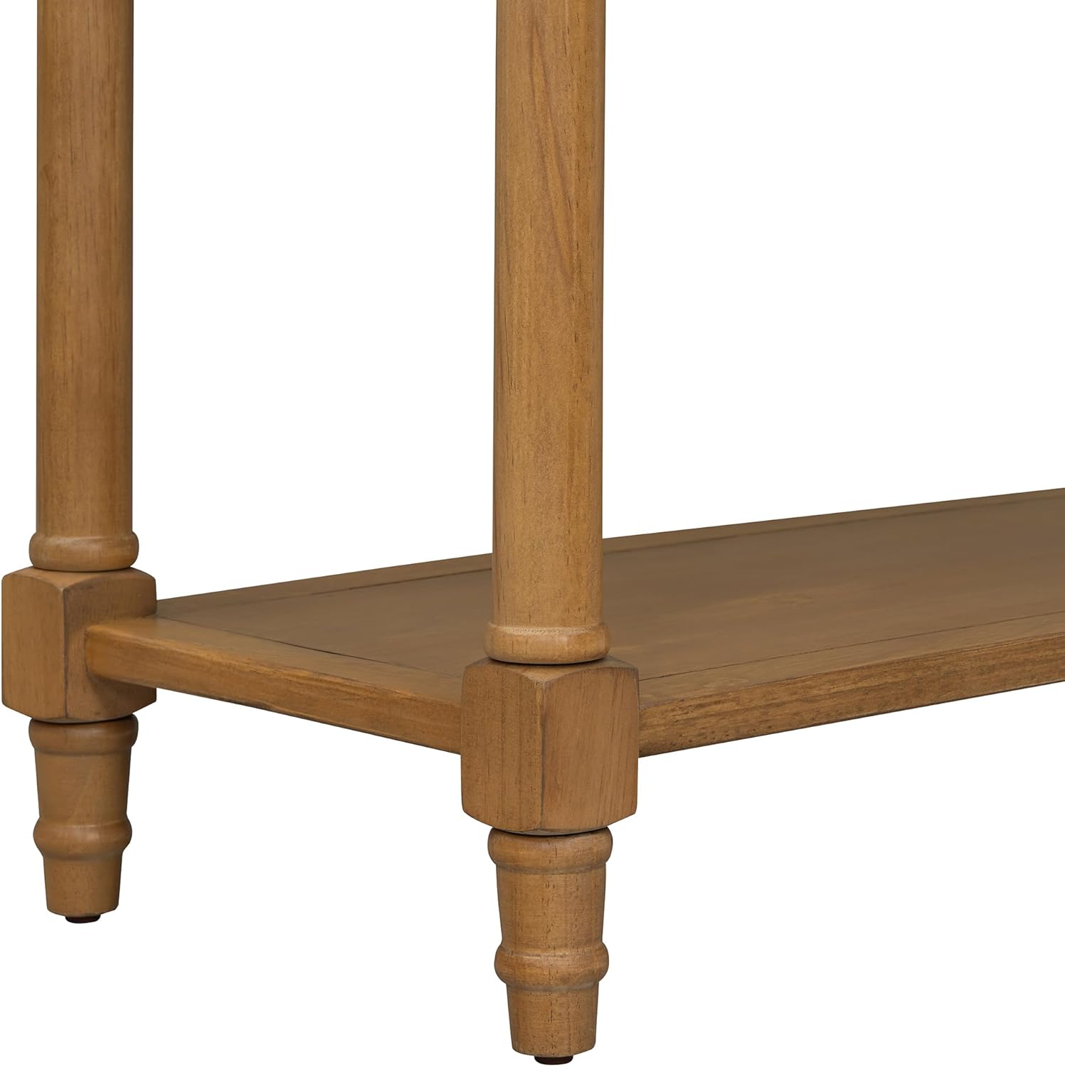 Knocbel Antique Entry Console Table with 2 Drawers & Bottom Open Shelf, Wood Sofa Tables for Entryway Hallway Living Room, 35.34' W x 13.8' D x 30.25' H, Natural