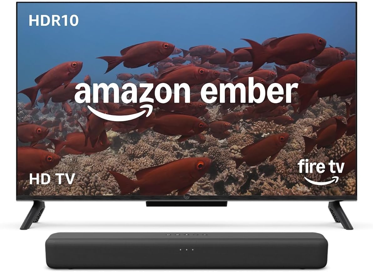 Amazon Ember 32' 2-Series with Fire TV (newest model) with Fire TV Soundbar