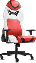 Modern-Depo Ergonomic Gaming Chairs for Adults with High-Density Memory Foam | Swivel Comfortable Office Chair, Big and Tall Video Game Chair, High Back Computer Chair for Home, Office, Red White