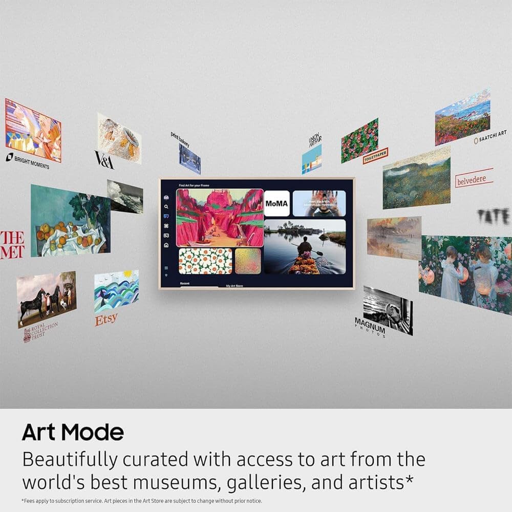 Samsung QN43LS03FKIT 43 inch The Frame LS03F QLED 4K Smart TV Bundle, Quantum HDR, Art Mode, Slim Fit Wall Mount, Alex