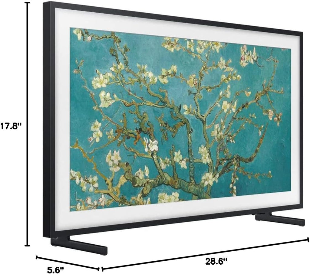 Samsung QN32LS03CB 32 inch The Frame QLED HDR 4K Smart TV (2023) Bundle with Deco Gear 4K HDMI 2.0 Cable w/Pure Copper Conductors x2 & CPS Exclusive 26 Months Protection Pack (BEACH-CPS-26M1000)