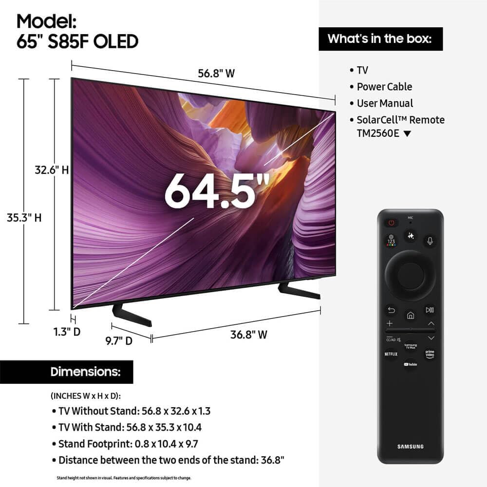 SAMSUNG Neo QLED 4K, Neo QLED 4K Qled Televisions 65-Inch Titan Black, Negro (Titan Black)