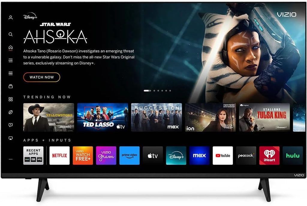 VIZIO 43 Inch V Series 4K UHD LED Smart TV Bluetooth Compatible with Dolby Vision HDR/HDR10+ HLG, HDMI VRR, V-Gaming Engine and IQ Active (V4K43M-0804)