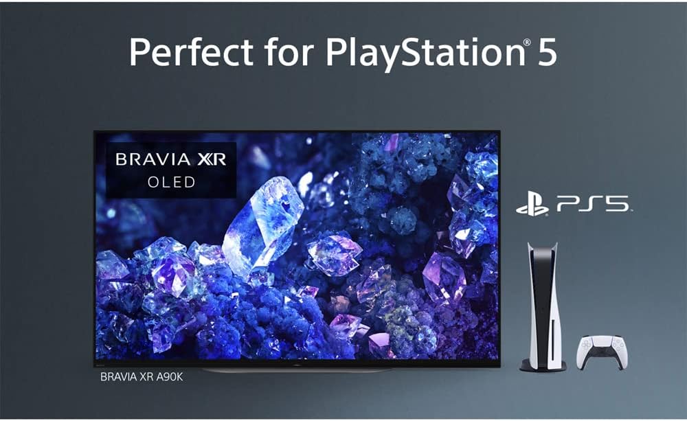 Sony XR48A90K Bravia XR A90K 48 inch 4K HDR OLED Smart TV Bundle with Premium 2 YR CPS Enhanced Protection Pack