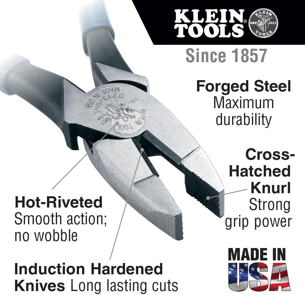 Klein Tools 80120 Backpack and Pliers Kit with Backpack, Long Nose, Diagonal Cut, and Side Cut Pliers, 4-Piece