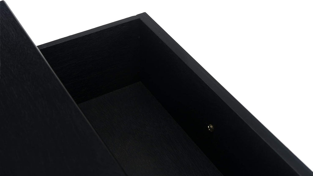 Safavieh Home Collection Allura Black 2-Drawer Bottom Shelf Console Table