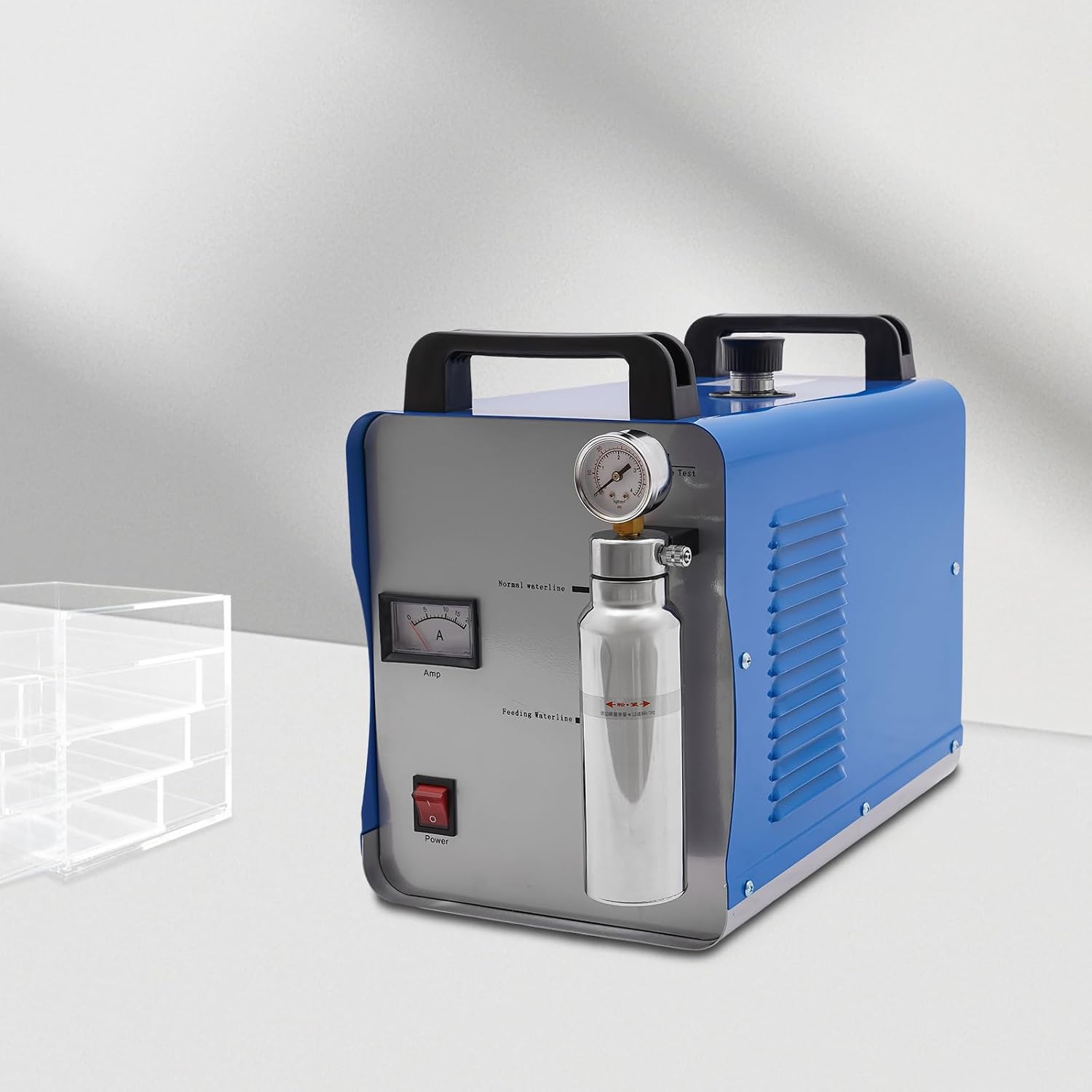 95L 400W Water Polisher Flame Polishing Machine, Oxygen Hydrogen HHO Gas Flame Generator Torch Acrylic Polisher, Economical Type Acrylic Welder Flame Polishing Machine