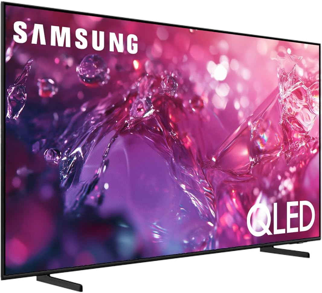 SAMSUNG 55-Inch Class Q60DB QLED 4K (2024) Dual LED Smart Tizen TV AirSlim, Motion Xcelerator, Gaming Hub, Film Mode, Alexa Built-in QN55Q60DBFXZA (Renewed)