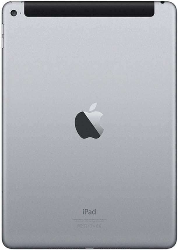 Apple iPad Air 2 MH312LL/A (128GB, Wi-Fi + Cellular, Space Gray) 2014 Model (Renewed)