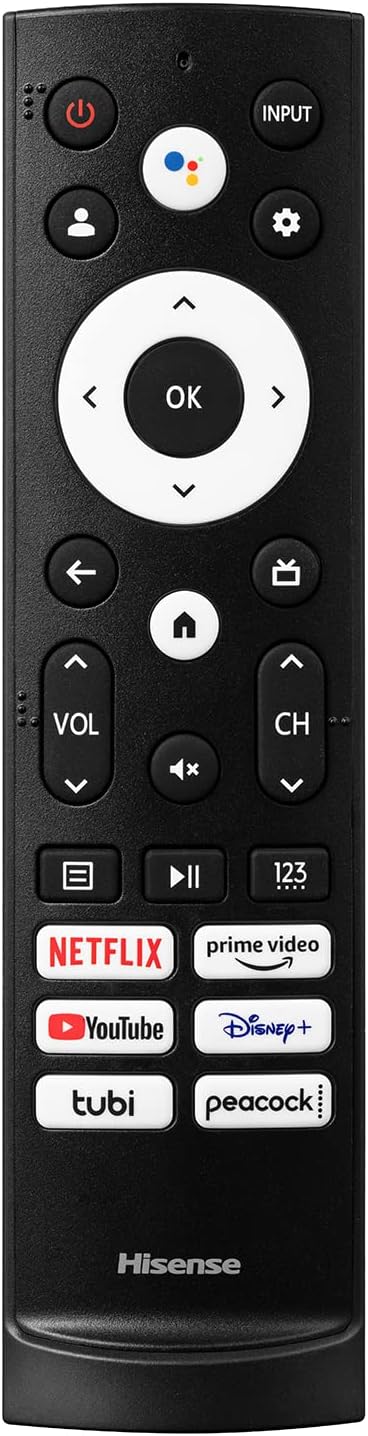 Hisense 43-Inch Class A6 Series 4K UHD Smart Google TV with Alexa Compatibility, Dolby Vision HDR, DTS Virtual X, Sports & Game Modes, Voice Remote, Chromecast Built-in (43A6H) , Black
