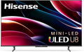 Hisense 75U8H QLED Series Quantum 4K ULED Mini-LED 75-Inch Class Google Smart TV (75U8H, 2022 Model), Black