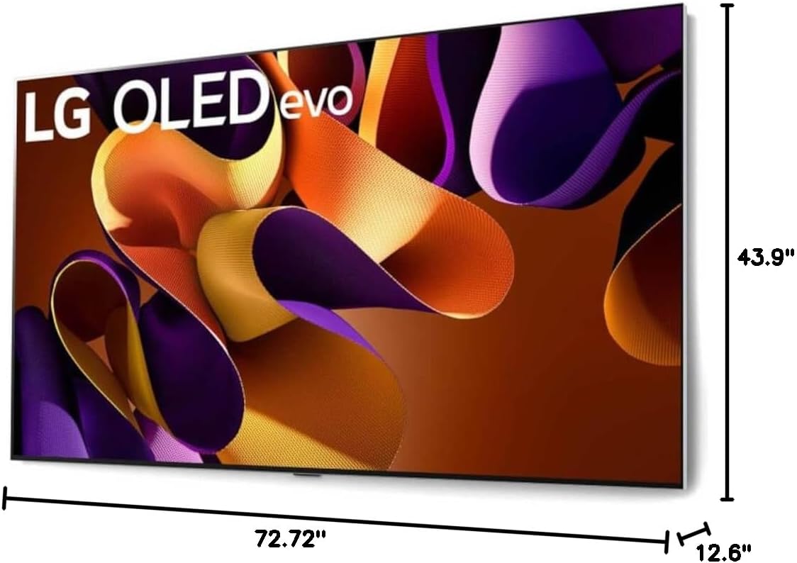 LG (Refurbished 83-Inch Class OLED evo G4 Series Smart TV 4K Processor Flat Screen with Magic Remote AI-Powered with Alexa Built-in (OLED83G4WUA, 2024) (Renewed)