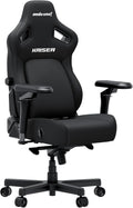 Anda Seat Kaiser 4 XL Gaming Chairs for Adults - Ergonomic Black Fabric Gaming Chairs with 6DArmrest, Comfortable Office Seat with Lumbar Support, Heavy Duty Wide Gamer Seat