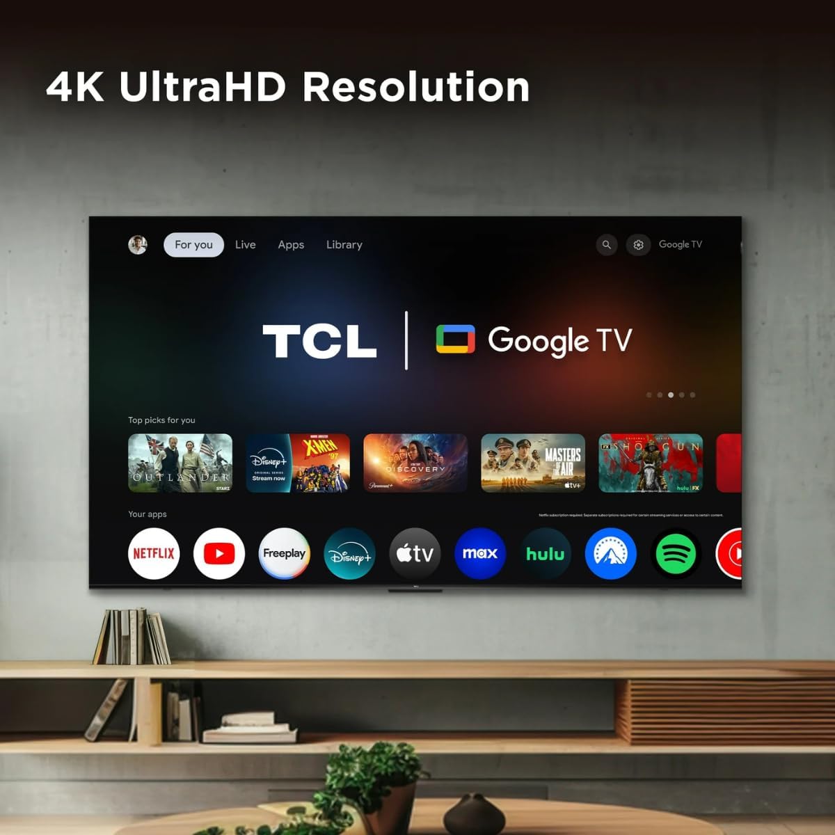 TCL Smart TV 55 inch 2025 55Q5K Google TV QLED 4K Google Assistant | Hands Free Voice Control | Alexa | VisionHDR10+| AiPQ | Micro Dimming | NITS350 | Panel 60 Hz (Renewed)