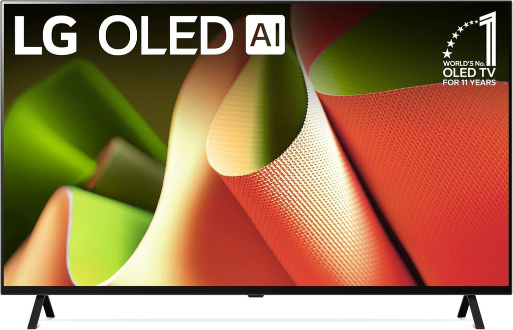 LG OLEDB4PUA OLED B4 h HDR 4K Smart OLED TV 120 HZ Refresh Rate + UAX 4K HDMI 2.0 Cable + CPS 24 Months Protection and Streaming Bundle with Alexa (55, Inches)