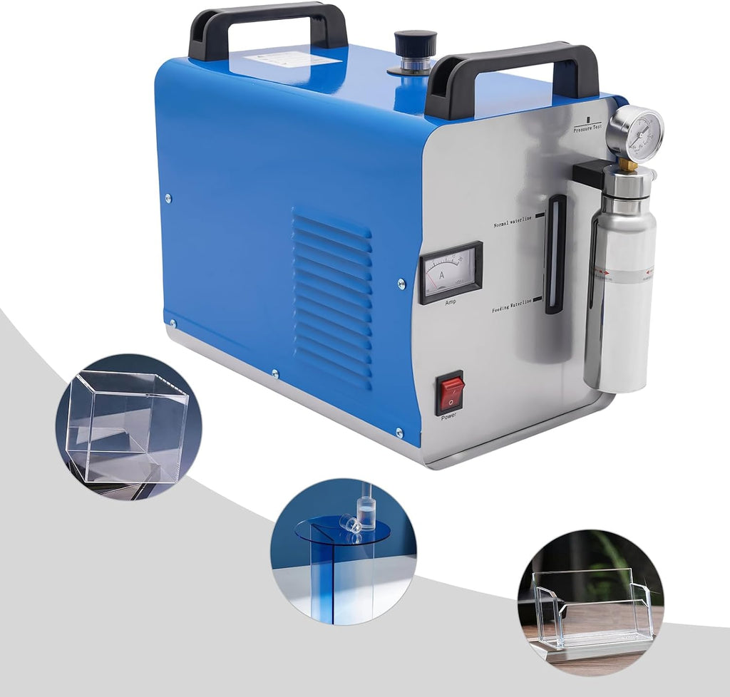 95L 400W Water Polisher Flame Polishing Machine, Oxygen Hydrogen HHO Gas Flame Generator Torch Acrylic Polisher, Economical Type Acrylic Welder Flame Polishing Machine