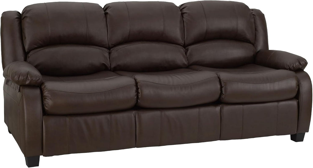 RecPro Charles Collection | 80' RV Hide A Bed Loveseat | Memory Foam Mattress | RV Sleeper Sofa | Pull Out Couch | RV Furniture | RV Loveseat | RV Living Room (Slideout) Furniture | Chestnut