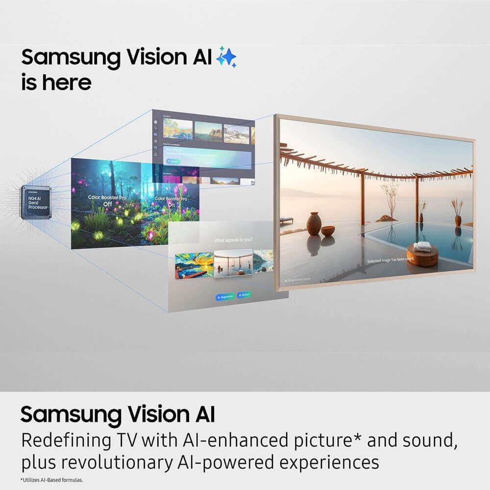 Samsung (Refurbished 55-in LS03D The Frame Lifestyle Smart TV - QN55LS03DAFXZA (2024) (Renewed)
