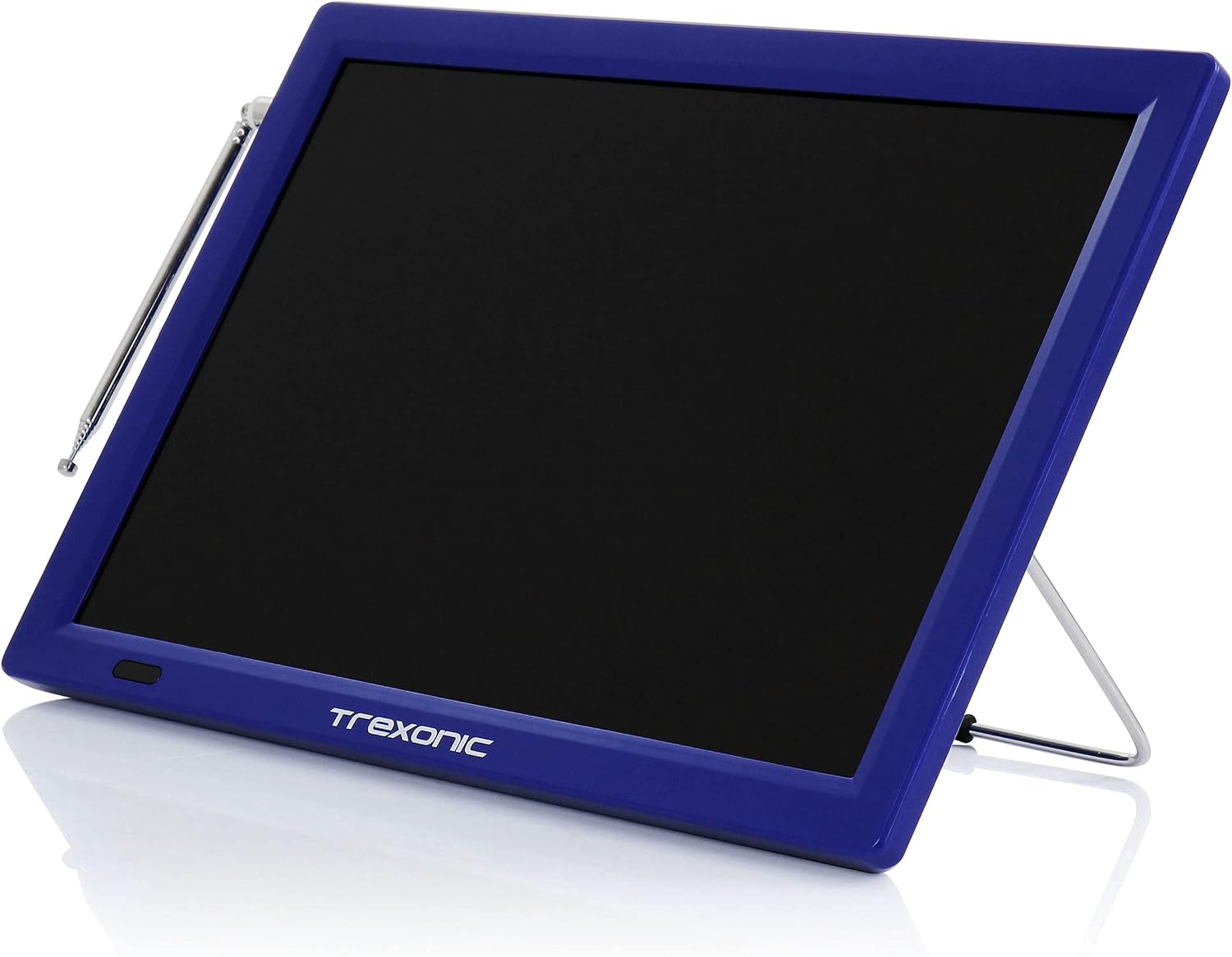 Trexonic Portable Rechargeable 14 Inch LED TV with HDMI, SD/MMC, USB, VGA, AV in/Out and Built-in Digital Tuner, Blue