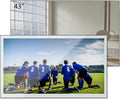 Soulaca 43 Inches 4K UHD Waterproof Smart Mirror TV Vanishing Screen for Bathroom & SPA, IPX6 Goo-gle System Wi-Fi, Bluetooth ATSC DTV Tuner Advertising Display