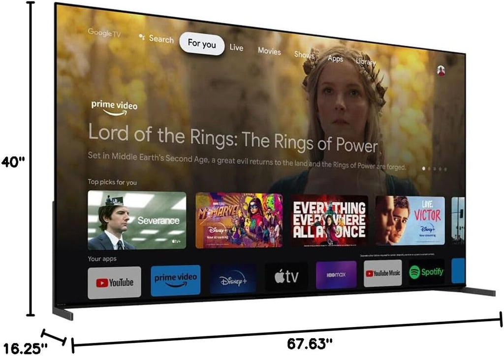 Sony QD-OLED 77 inch BRAVIA XR A95L 4K HD Smart Google TV Gaming Features for PS5 | Official USA Partner | + Deco Gear 4K HDMI Cable x2 & CPS Exclusive 26 Month Protection (BEACH-CPS-265000)