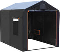 Heavy Duty 86'x64'x71' Waterproof Motorcycle Shed with Roll-up Mesh Windows，Portable Bike Storage Shed Tent with 420D Oxford Fabric for 5-8 Bicycles/Motorcycle/Carports/Garden Tools/Toys/Lawn Mower