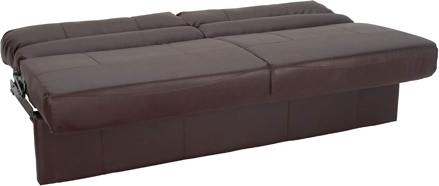 RecPro Charles RV Jackknife Sofa | Love Seat | Sleeper Sofa | Length Options 62', 68', 72' (68 Inch, Mahogany)