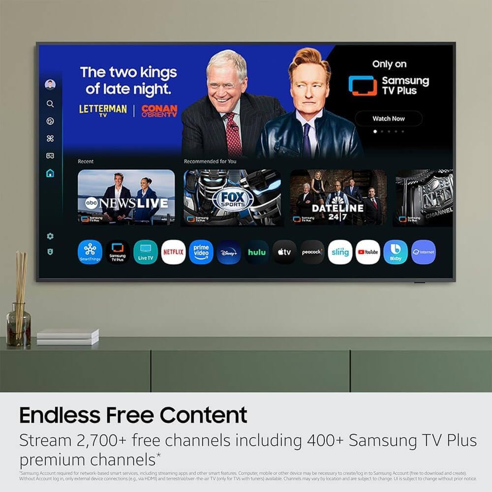 Samsung QN43LS03FKIT 43 inch The Frame LS03F QLED 4K Smart TV Bundle, Quantum HDR, Art Mode, Slim Fit Wall Mount, Alex