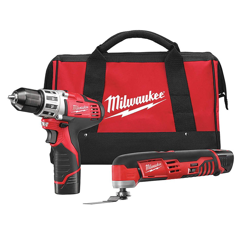Milwaukee 249522 M12 12V Cordless Lithium-Ion 3/8 in. Drill Driver and Multi-Tool Combo Kit