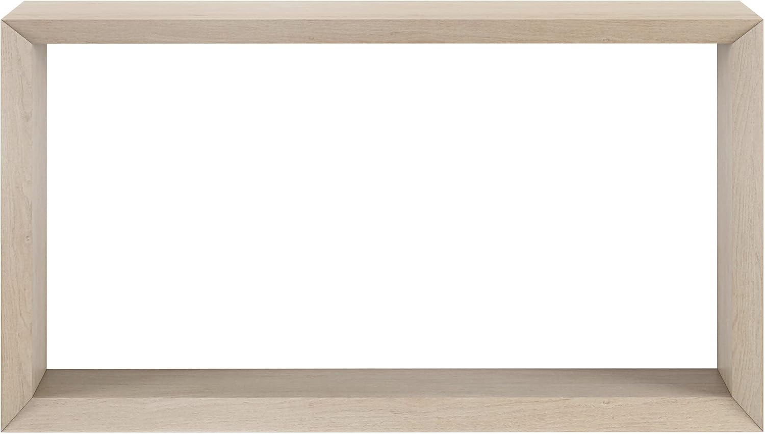 Henn&Hart 55' Wooden Rectangular Console Table Entryway Table, Sofa Table with Wooden Shelf for Entryway, Living Room, Couch, Hallway, or Office, Beech White