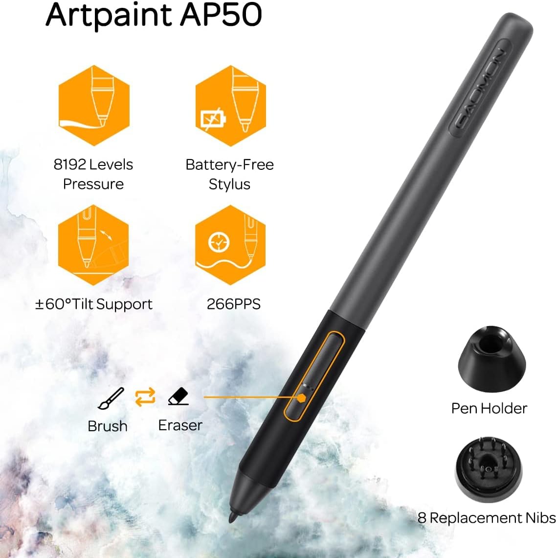 GAOMON PD1161 Drawing Tablet 11.6 Inch IPS Tilt Support Pen Display - Drawing Pad with 8 Shortcuts and 8192 Levels Battery-Free AP50 Stylus Black