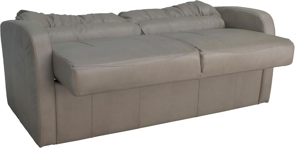 RecPro Charles Collection | 70' RV Jack Knife Sofa w/Arms | RV Sleeper Sofa | RV Couch | RV Living Room (Slideout) Furniture | RV Furniture | Camper Furniture | Putty