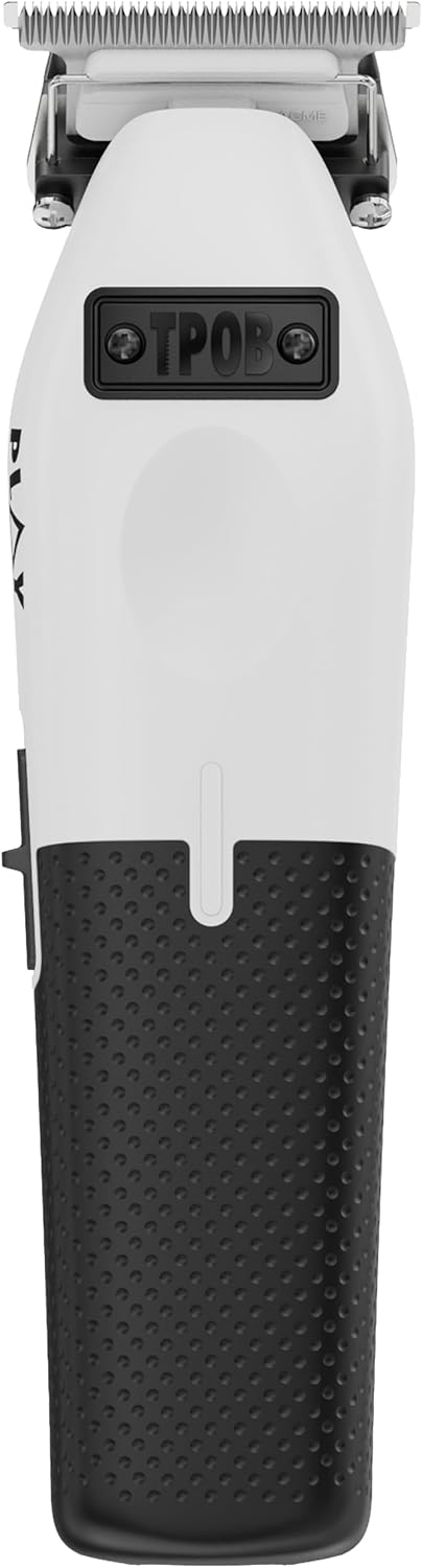 TPOB Play Barber Hair Clippers for Men 7500 RPM with Rubber Grips (White 3 Set)