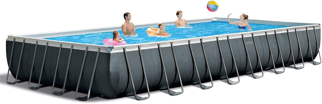 INTEX 26373EH Ultra XTR 32ft x 16ft x 52in Above Ground Swimming Pool Set with Sand Filter Pump and Deluxe Maintenance Cleaning Kit (2-Pack)