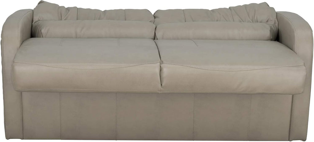 RecPro 60' RV Jack Knife Sofa w/Arms Sleeper Sofa Couch Slideout Camper Furniture | Putty
