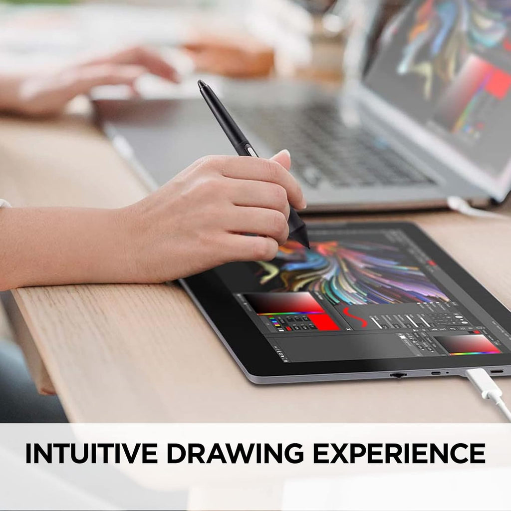 ViewSonic ID1330 13.3 Inch Portable Full HD 1080p Drawing Pen Display Tablet with Battery Free Stylus Pen for Digital Writing, Graphic Design Supports Windows, Mac, Android