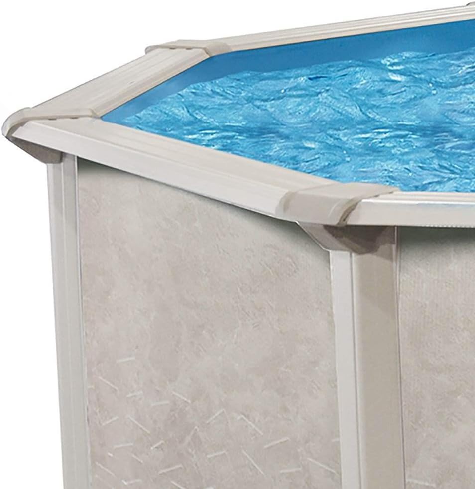 Aquarian Phoenix Round Above Ground Swimming Pool Only, 15' x 52' - Steel Frame with Galvanized Walls, Easy DIY Assembly for Outdoor or Backyard Setup, Accessories Sold Separately