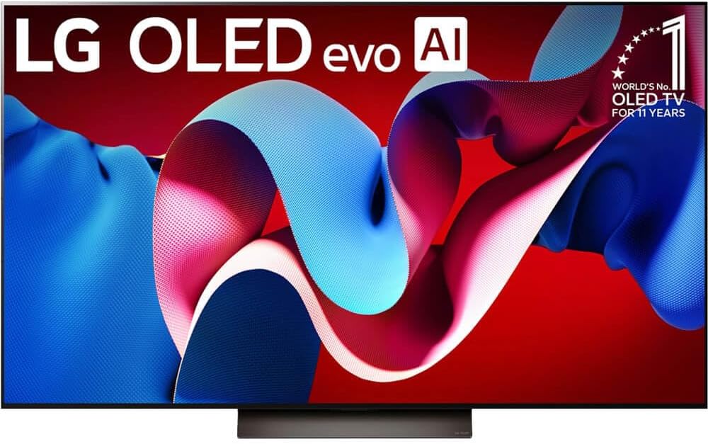 LG (Refurbished 65-Inch Class OLED evo C4 Series Smart TV 4K Processor Flat Screen with Magic Remote AI-Powered with Alexa Built-in (OLED65C4PUA, 2024), CRT2LGOLED65C4PUA (Renewed)