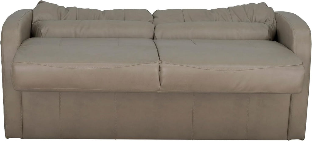 RecPro Charles Collection | 70' RV Jack Knife Sofa w/Arms | RV Sleeper Sofa | RV Couch | RV Living Room (Slideout) Furniture | RV Furniture | Camper Furniture | Putty