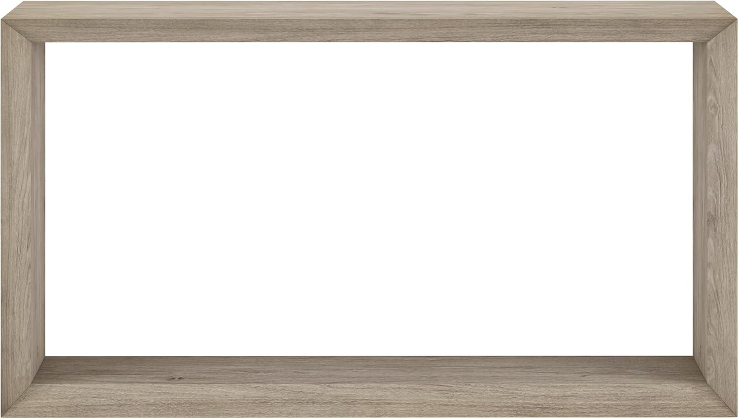 Henn&Hart 55' Wooden Rectangular Console Table Entryway Table, Sofa Table with Wooden Shelf for Entryway, Living Room, Couch, Hallway, or Office, Weathered Gray